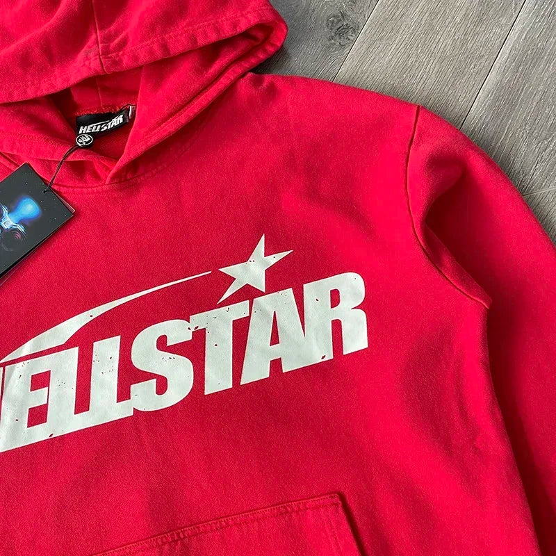 Hellstar Studios Uniform Red wash water hoodie