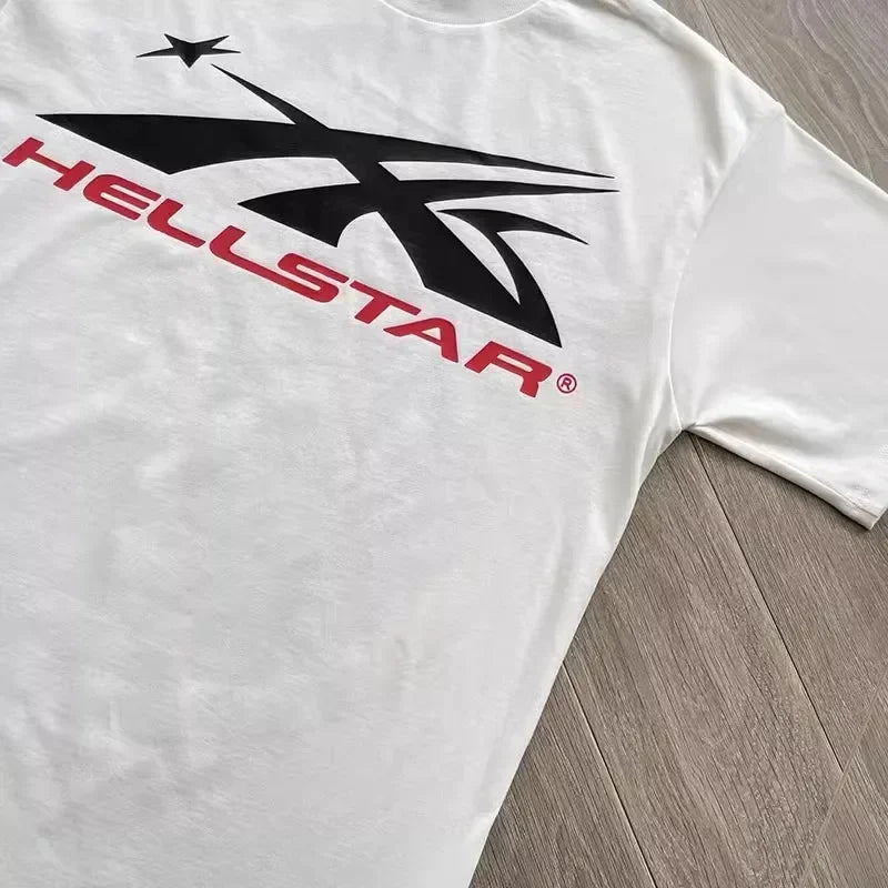 Same big logo cotton wash short sleeve T-shirt from HELLSTAR INS