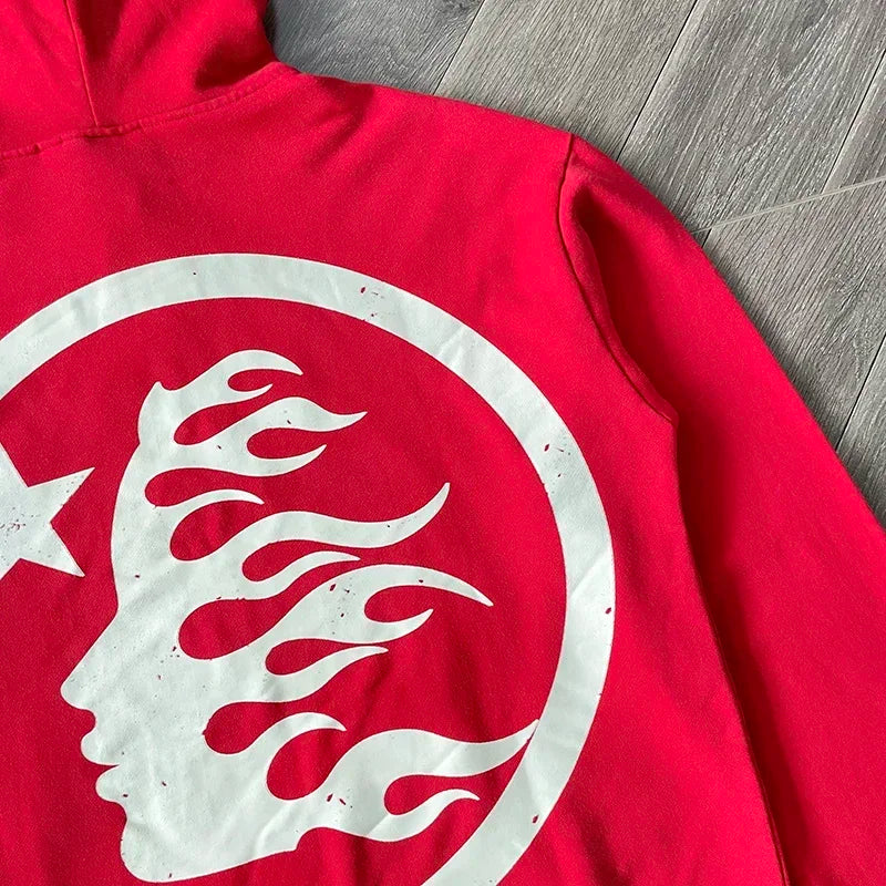 Hellstar Studios Uniform Red wash water hoodie