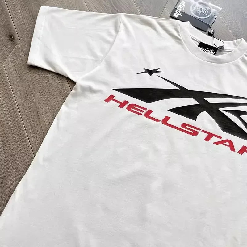 Same big logo cotton wash short sleeve T-shirt from HELLSTAR INS