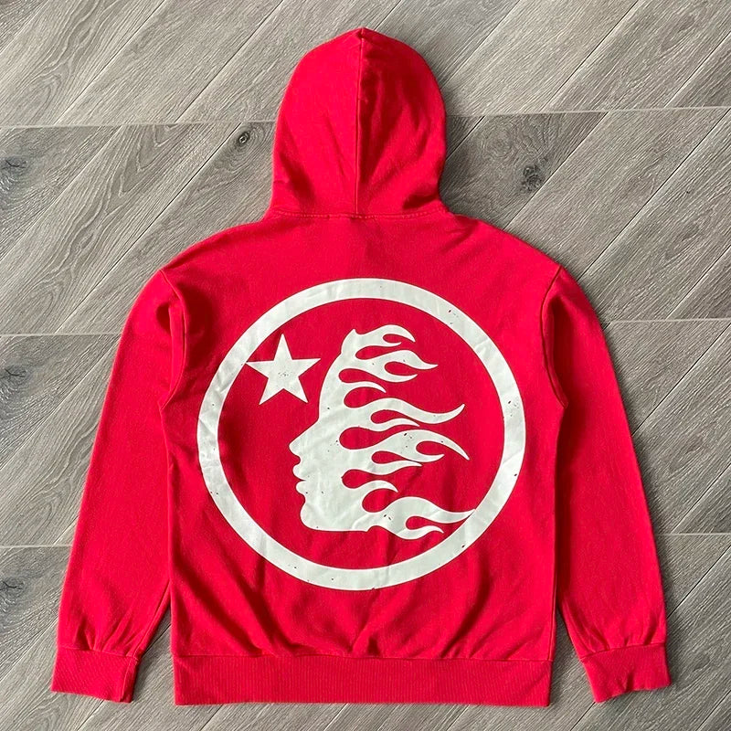 Hellstar Studios Uniform Red wash water hoodie